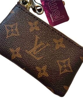Louis Vuitton Brown Monogram Key & Card Holder with Gold Hardware